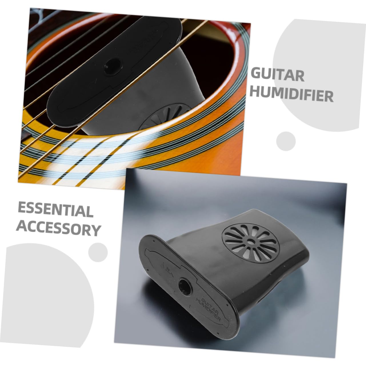 20 Piezas Humidificador De Guitarra Herramienta De Control De Humedad De Guitarra Humidificación De Guitarra Humidificador De Boca Humidificador De Ukelele Black Abdominales Hoement