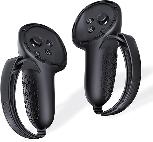 SUPERUS Controller Grips Cover for Meta Quest 3, Anti-Slip Texture - VR Accessories Compatible with Oculus Quest 3, Silicone Controller Grips Cover