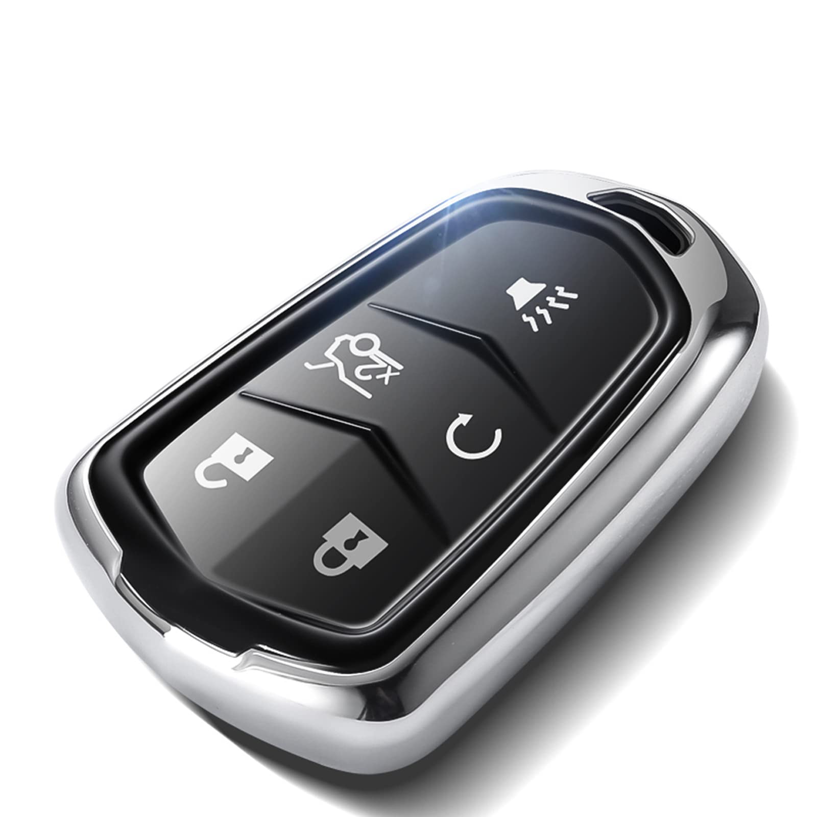 for Cadillac Key Fob Cover, Compatible with 15-19 Cadillac CTS, SRX, XT5, ATS