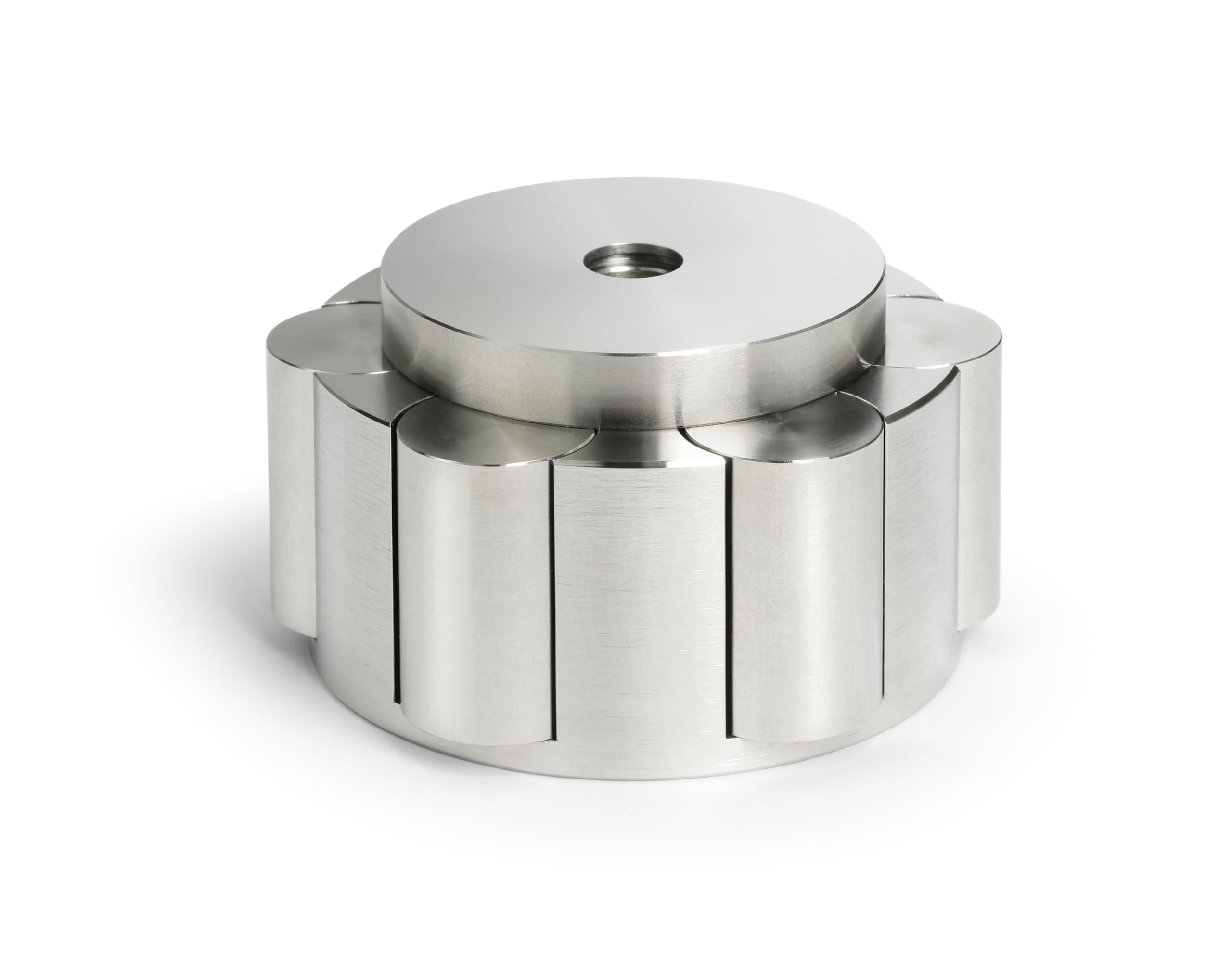 Dynavox PST450 stabilizzatore per giradischi, peso per dischi in vinile di alta qualità in acciaio inox, regolabile da 280 g a 450 g