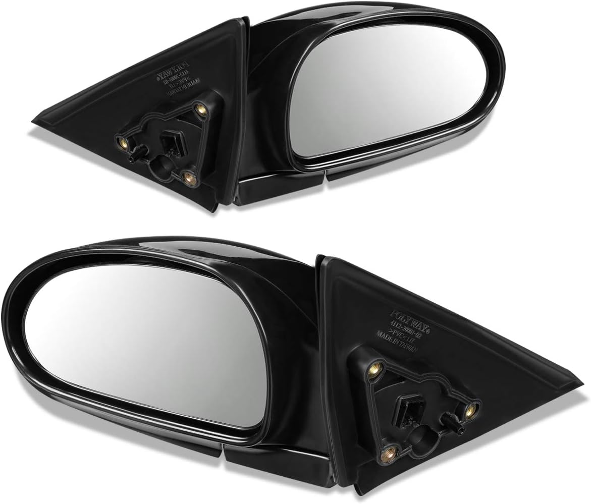 Auto Dynasty OE Style Powered Driver/Left Side View Door Mirror Compatible with Hyundai Sonata 99-05