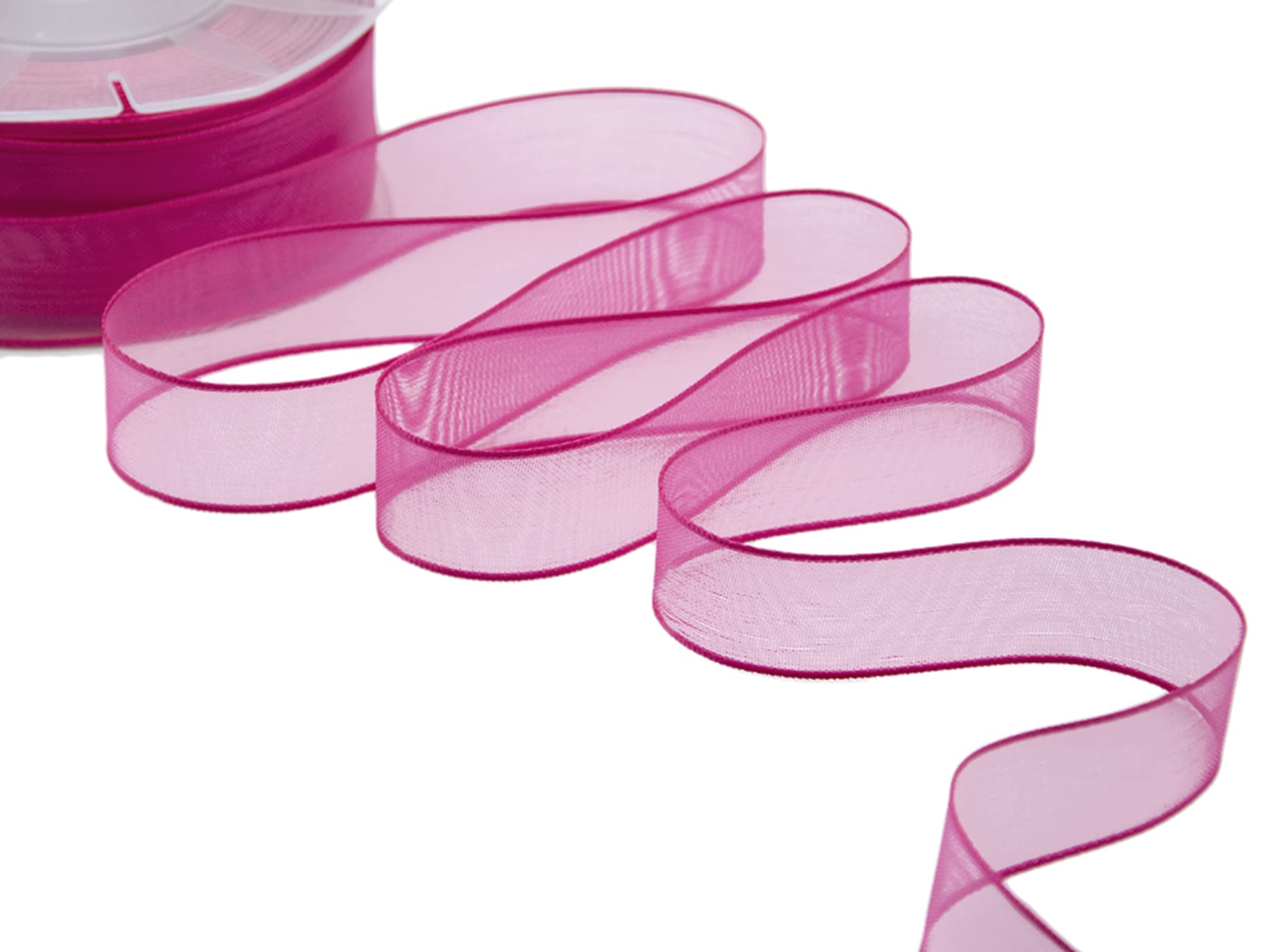 Furlanis Ribbon, Fuchsia Peony, 25 mm x 50 m