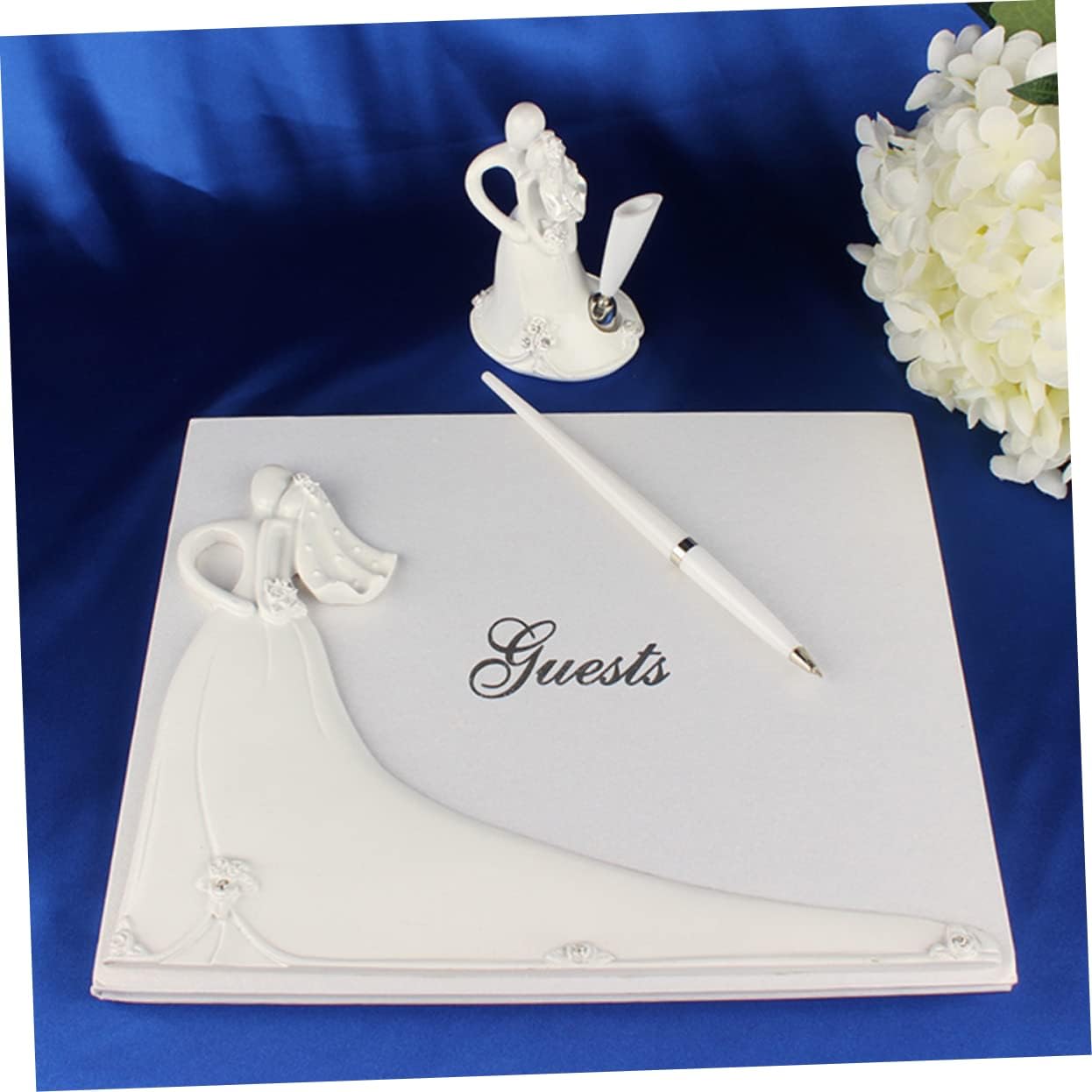 Unique Linen Guest Sign-in Book Wedding Guest Book Alternative for Bride and Groom