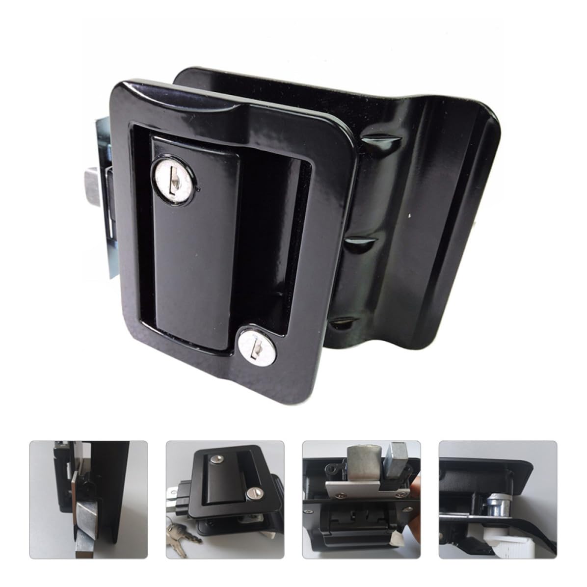DECHOUS Loquet de Porte de VR en Alliage de Zinc pour Voyage Noir