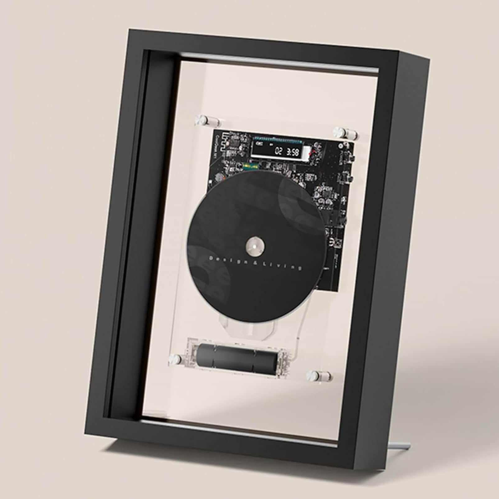 Lettore CD da parete con Bluetooth 5.0, telecomando, uscita AUX da 3,5 mm, ideale per la casa o l'ufficio per gli amanti della musica