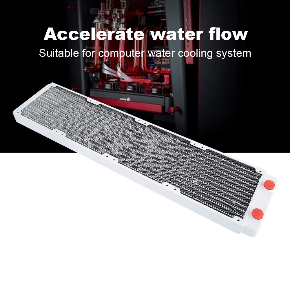 Radiador de Refrigeración por Agua para PC con Disipador de Calor de Cobre para Computadoras y Equipos Industriales Construcción de Latón Duradero de 480 Mm