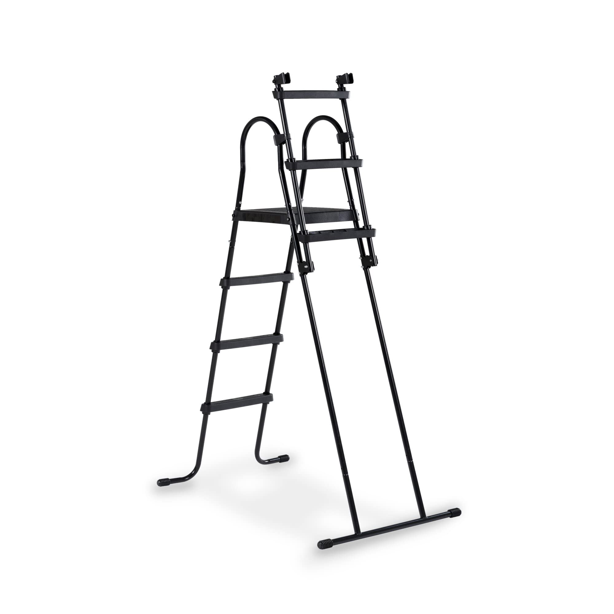EXIT Toys Échelle de Piscine avec Rampe pour Piscines - Marches Antidérapantes - Hauteur de Cadre 108-122cm - Noir