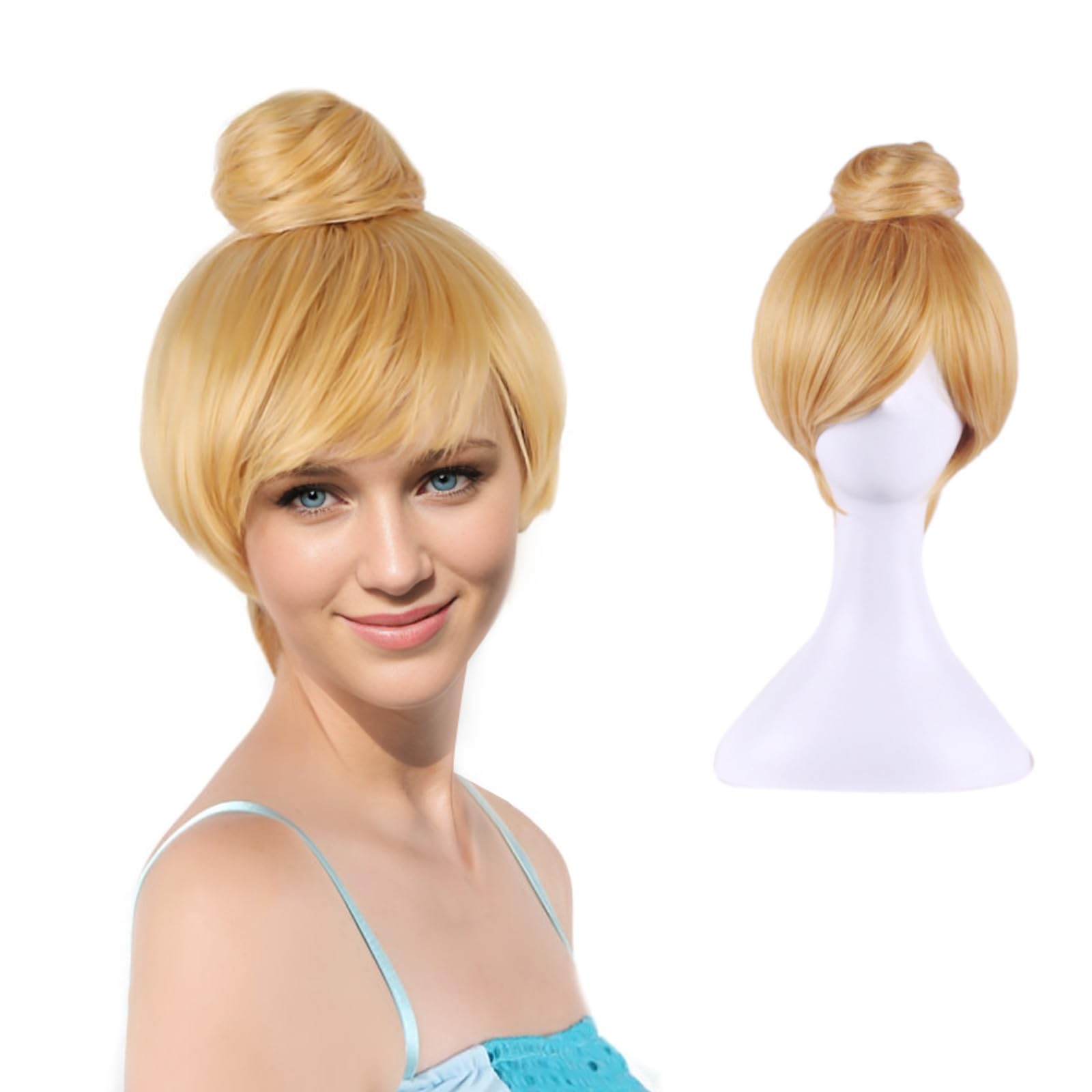 Amazon.co.jp: 30cmのショートブロンドのコスプレウィッグフェアリー 