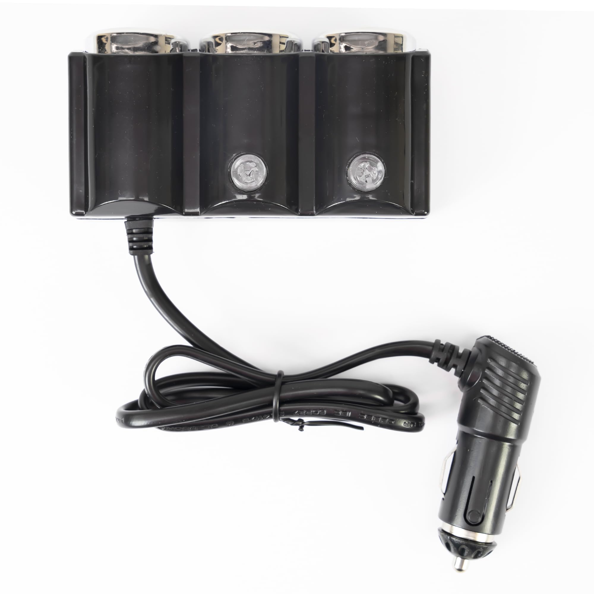 Splitter Accendisigari Auto PNI 20 – 2 Prese Accendisigari E 2 Porte USB, 12/24V Con LED, Cavo 70cm