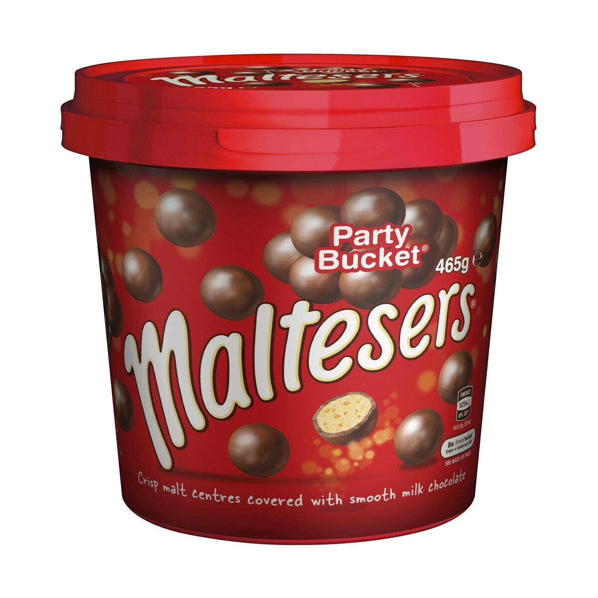 Buy Maltesers Party Bucket Crisp malt centres covered with smooth milk