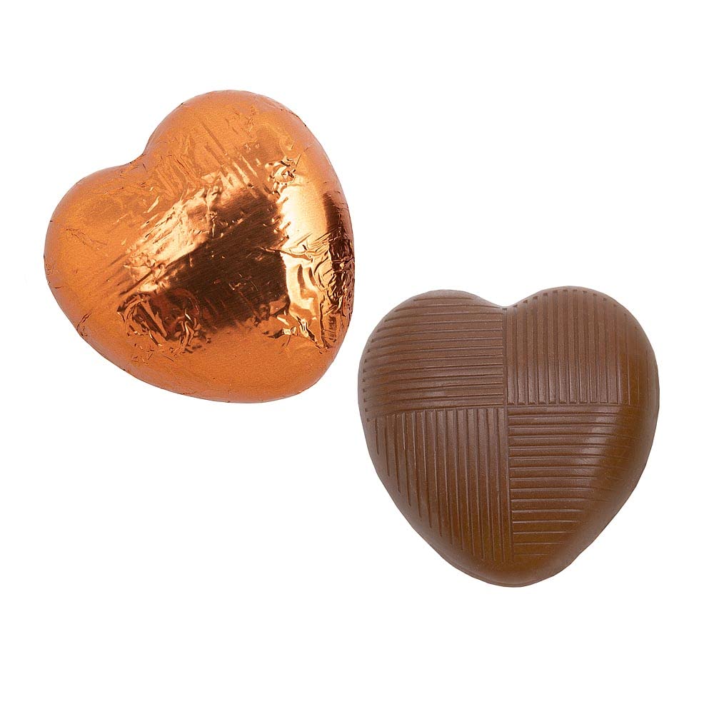 Italian Options Milk Chocolate Foiled Hearts, 30 Chocolates, Purple Foil — view 76