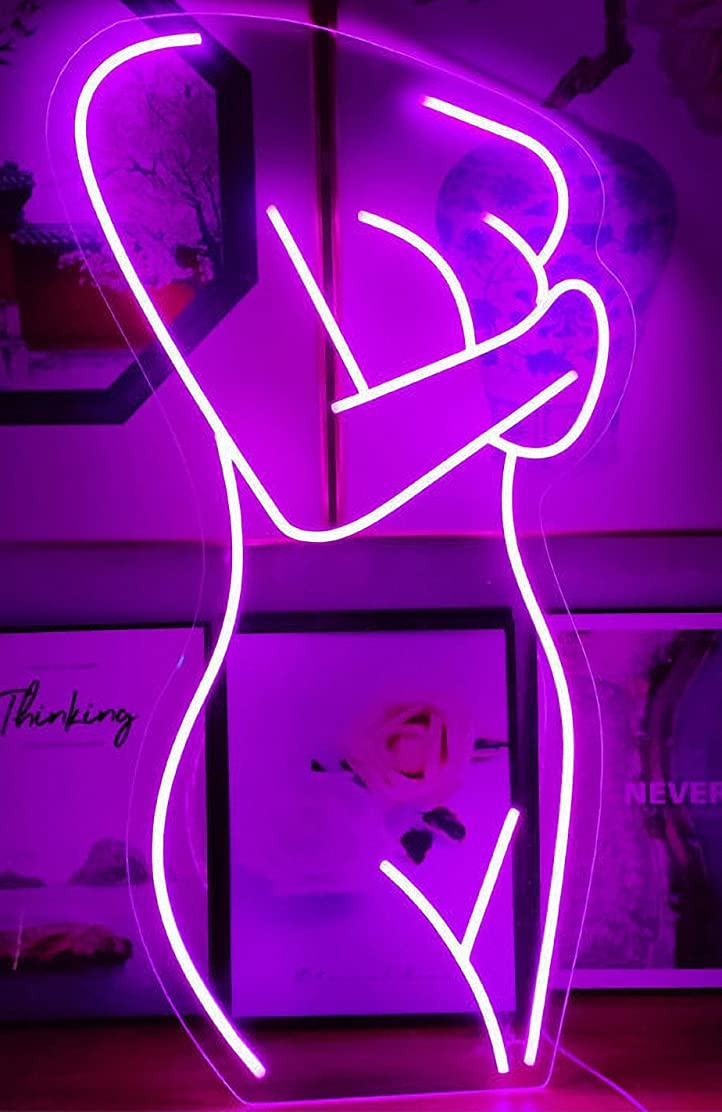 16"x11" LED Neon Sign Night Light – USB Powered, Flexible Silicone Strips For Bedroom, Party, Wedding & Wall Decor