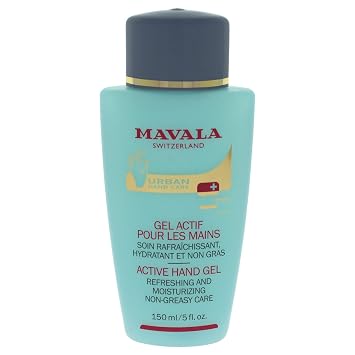 Mavala Active Non-Greasy Refreshing Protection Hand Gel, 5 Ounce