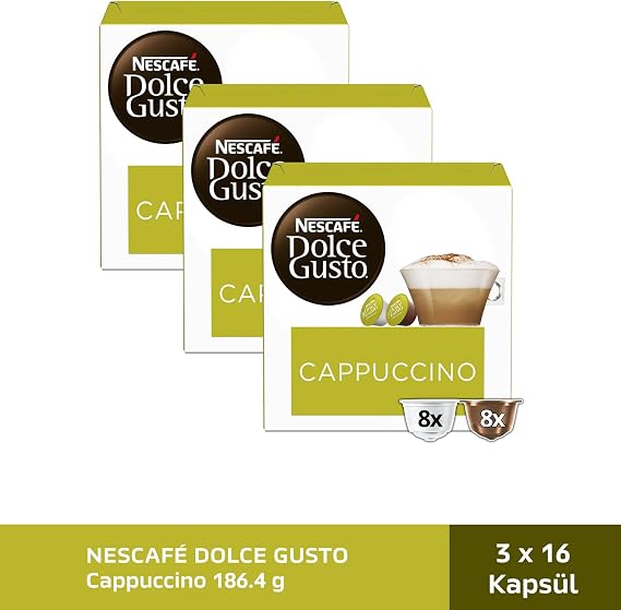 Nescafe Dolce Gusto Cappuccino 48 Capsule 186.4 Gr x 3