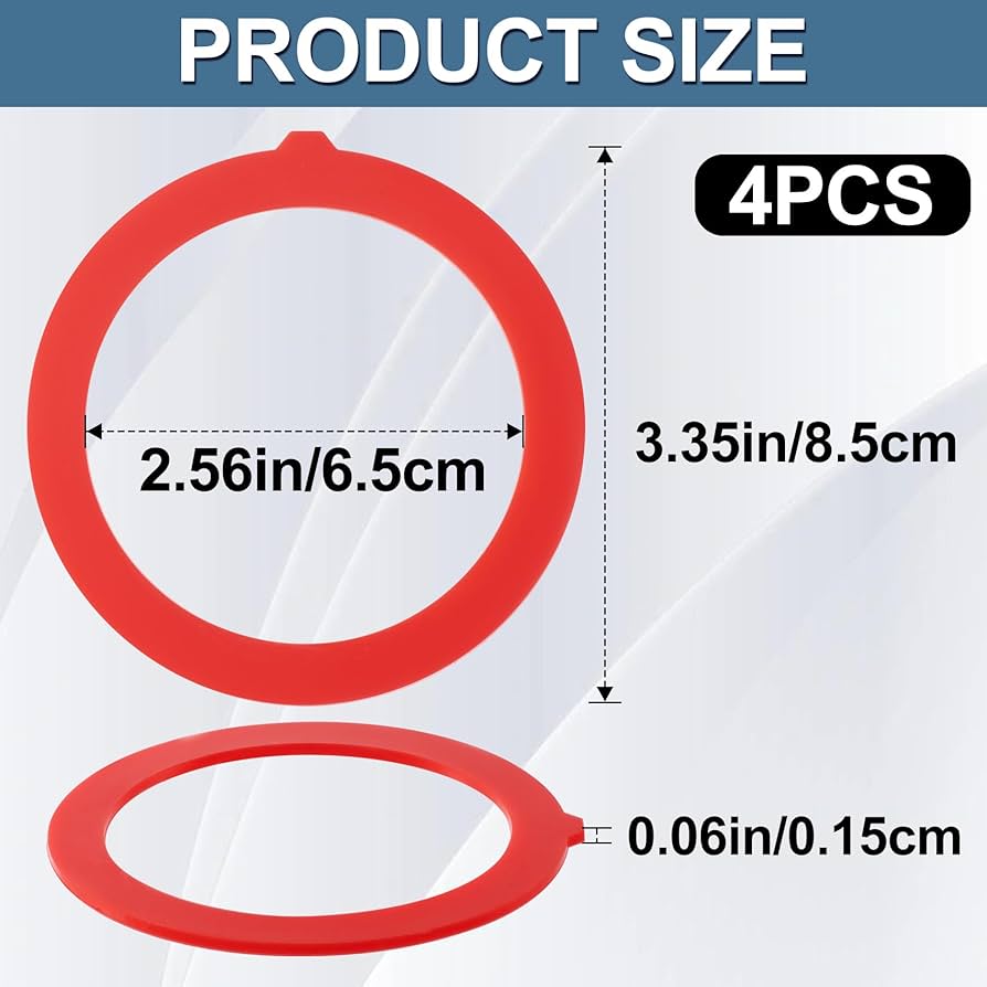 Isslly 4 PCS Toilet Tank Flush Valve Seal, Canister Toilet