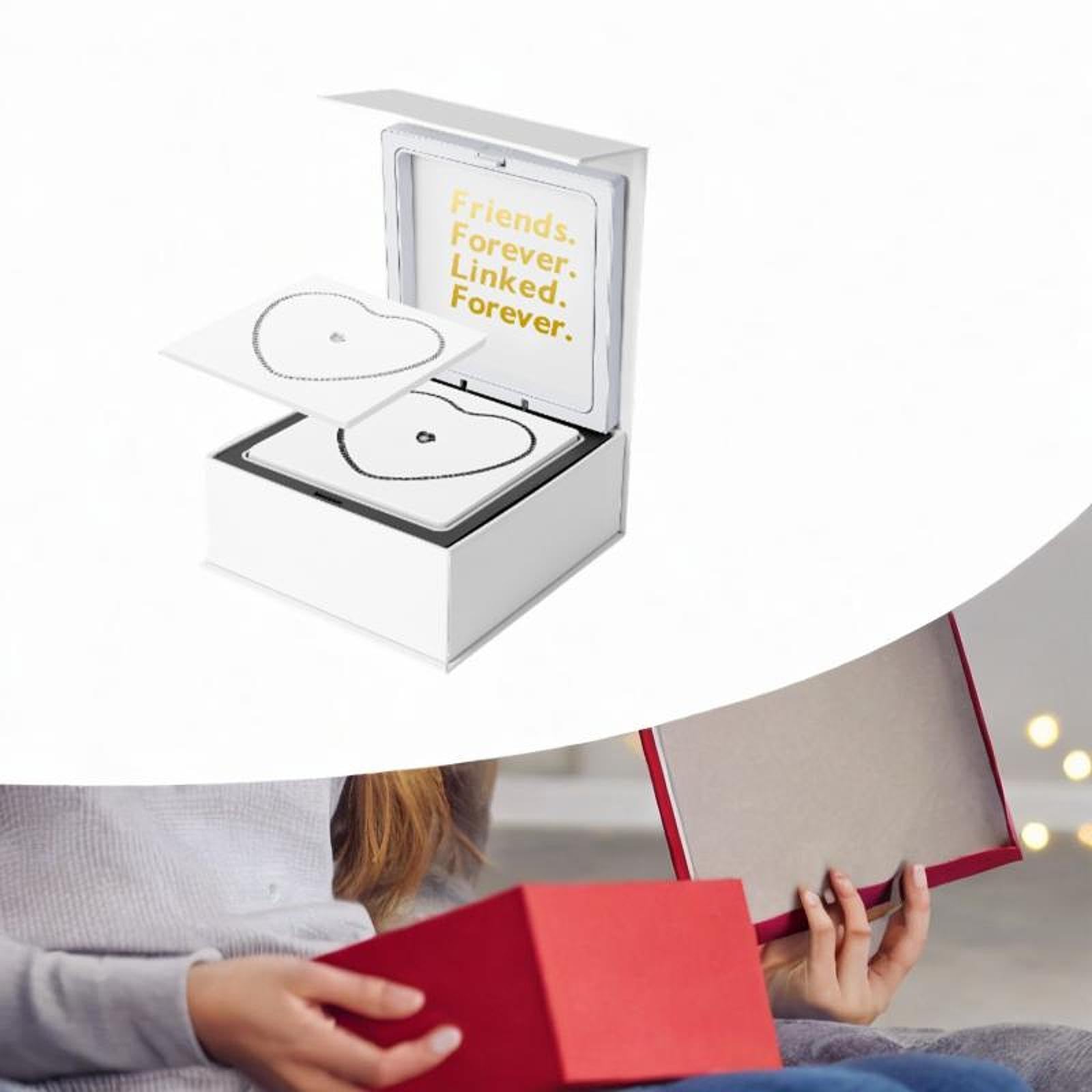 Harilla Permanentes Armband Set, DIY Armband, Tragbar, Romantisches Armband, Zur Herstellung von Geschenken für Paare Zum Valentinstag, Date Aktivität