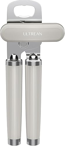 Miniatura 8 de Ultrean Abrebotellas manual, de acero inoxidable resistente, borde liso, manual con mango suave al tacto, a prueba de óxido, perilla de mano de gran