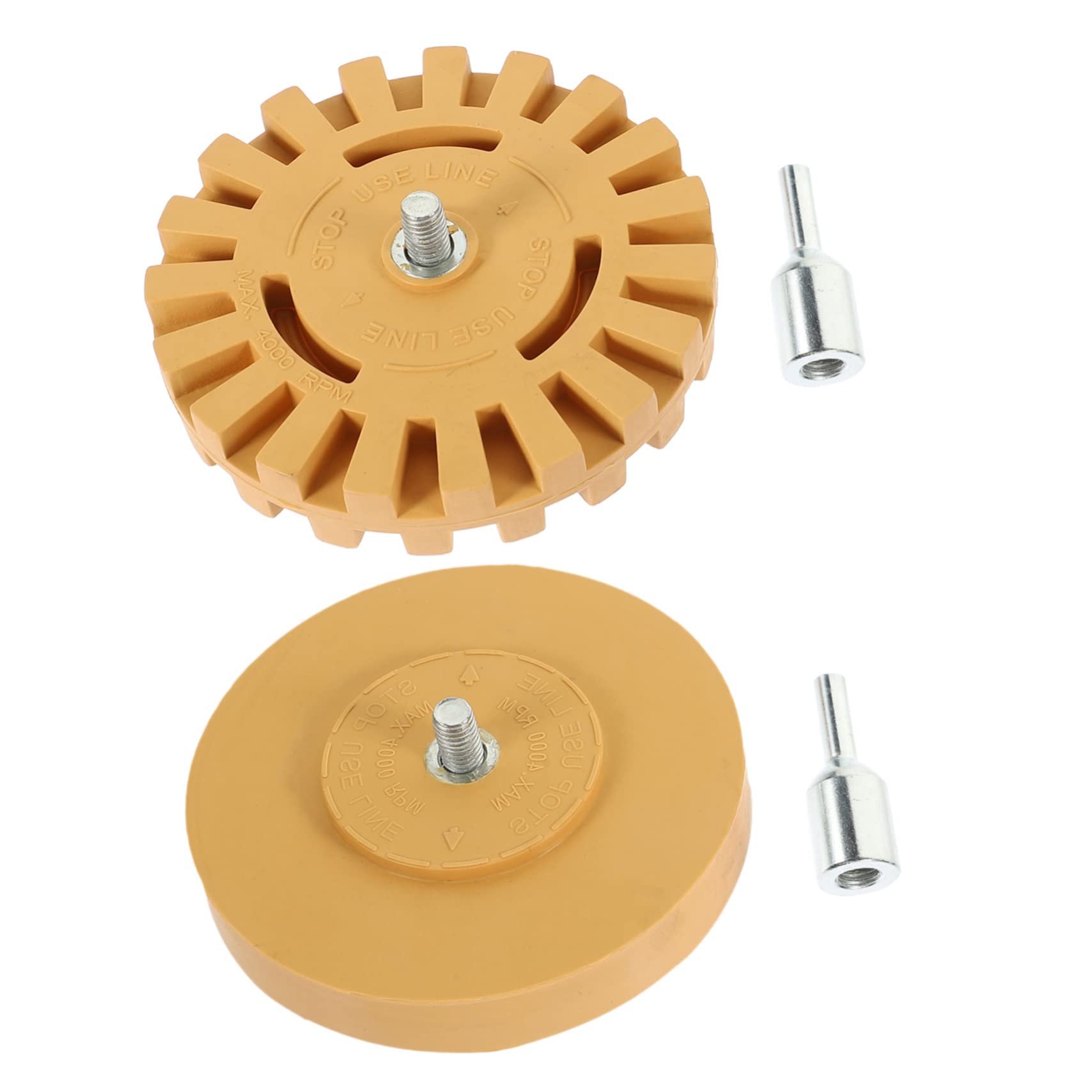 Uonlytech Sticker Remover Wheel Decal Eraser Wheel for Cars 2pcs Set Quick Heat Dissipation Rubber Material