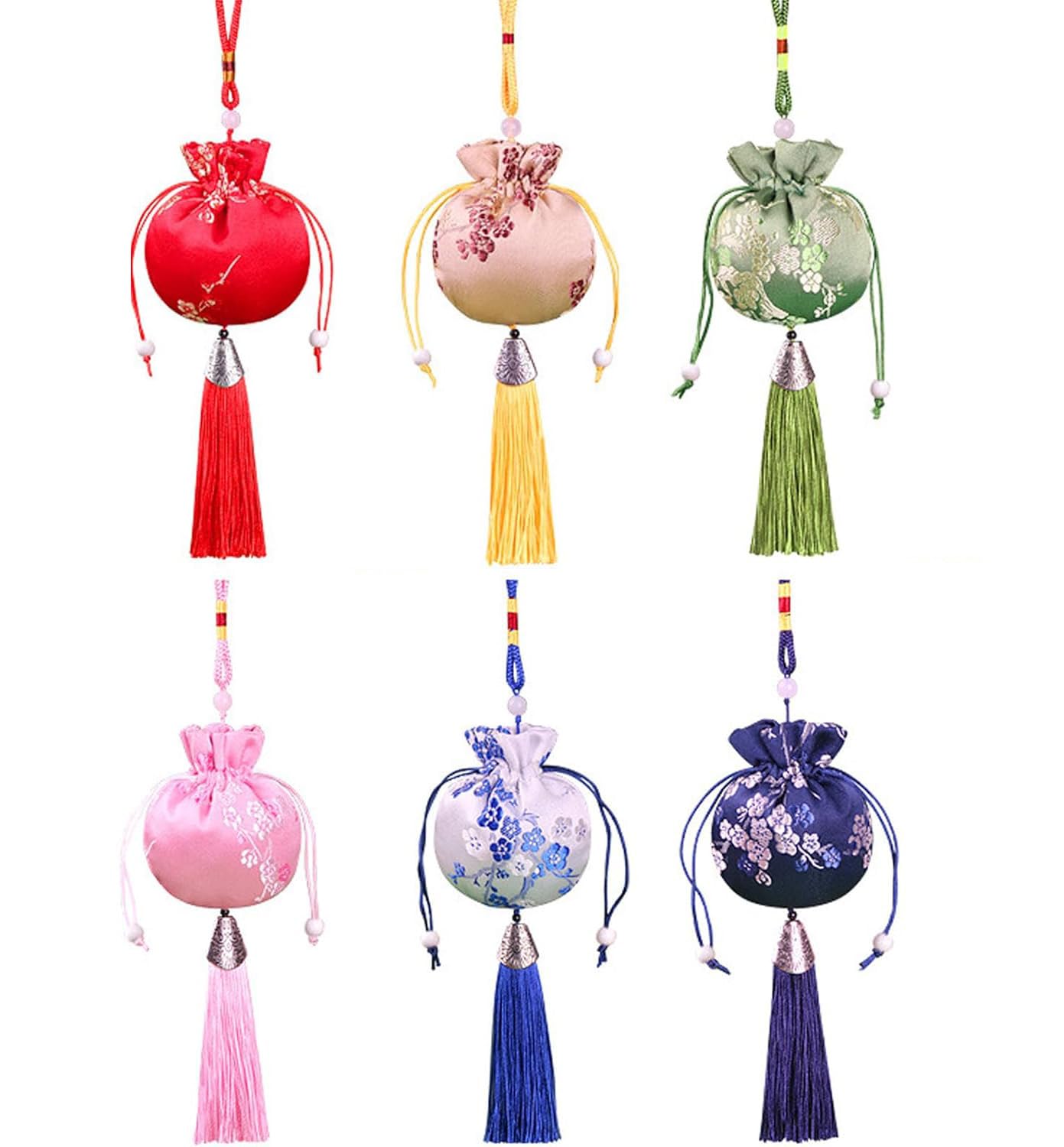 6pcs Sachets for Drawers and Closets, Scented Sachets Bag, Home Fragrance Sachet for Dragon Boat Festival, Eco-friendly Drawstring Gift Bags for Reusable Sachet, Crafts, Teas, Spices, Soaps, Jewellery