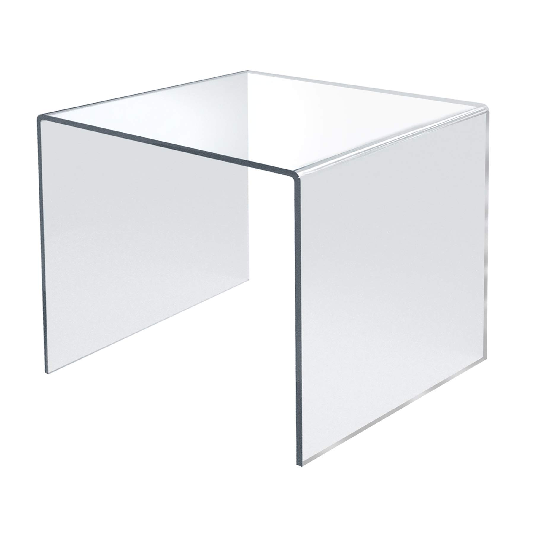 Azar Displays 515314 9.5" Square Acrylic Riser (4 Pack)