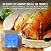 Instant Read Digital Meat Thermometer - The Clever Life Company - 3 Stainless Steel Temperature Probes for Cooking Food in Oven, BBQ, Smoker and Grilling Red or White Meat, Turkey, Even Candy, Silver