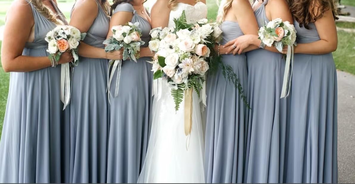 Triple M Plus Men's Solid Dusty Blue Dress Socks - Image 2