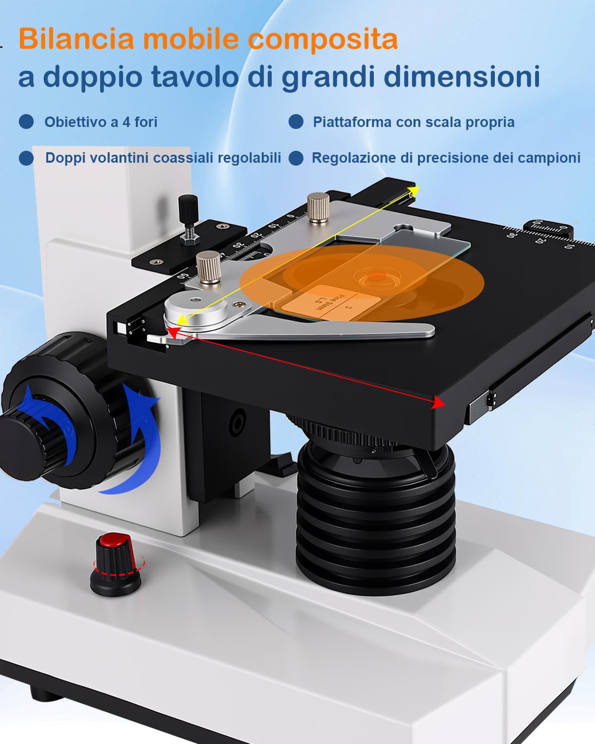 N✩.*˚ Goldstyle Compound trinocular Microscope, 40x-5000x Magnification