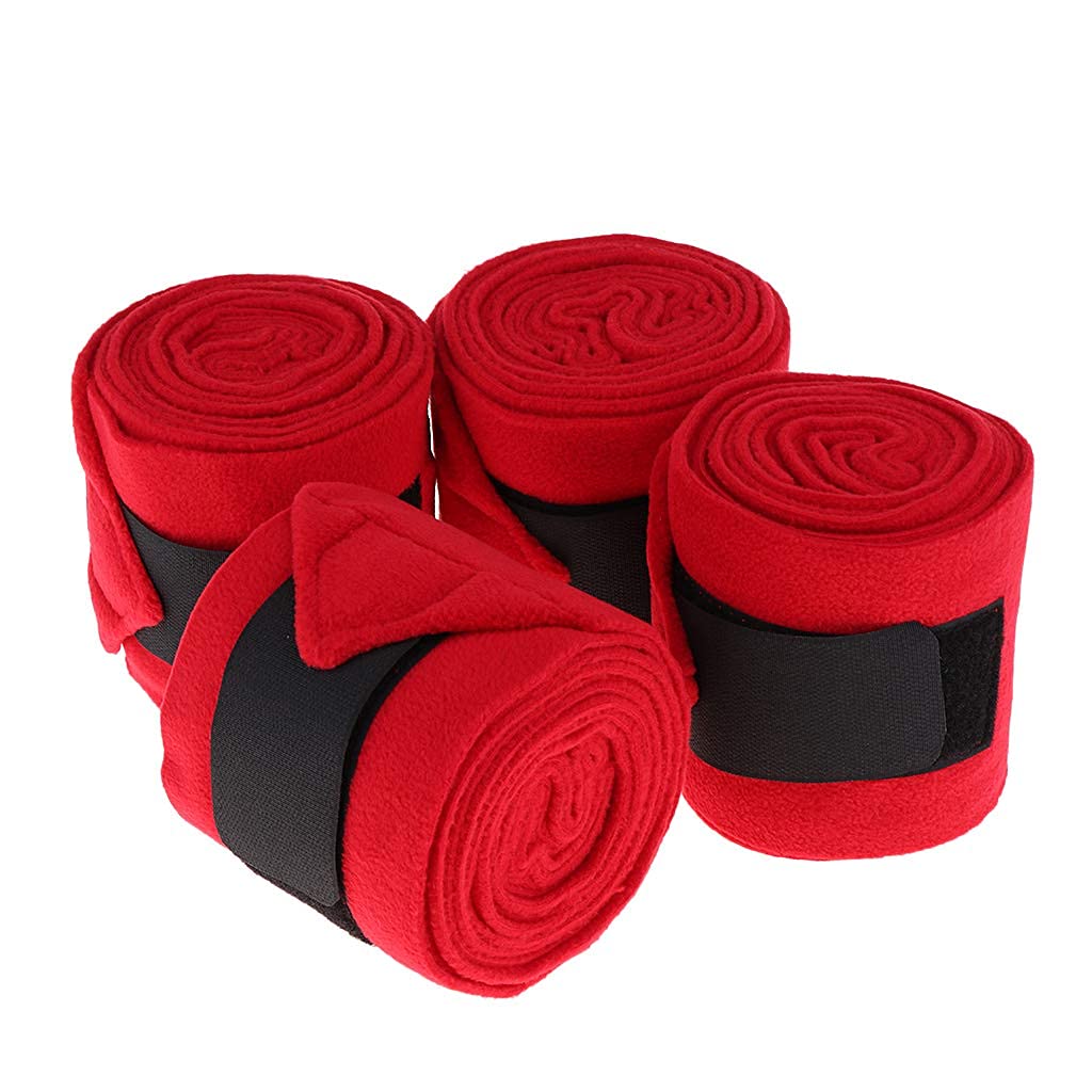 U/D 4 piezas de forro polar suave para patas de caballo para botas de pierna ecuestre, 300 x 11 cm de apoyo y protección