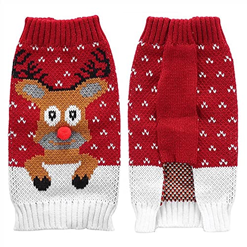 PETANGEL Puppy Dog Cat Knitted Sweater | Breathable Crochet Knit Pullover | Sweater Shirt Jumper for Small Dogs, Yorkie, Maltese, Chihuahua etc. and Cats (Size: XL, Chest: 42 cm, Back Length: 34 cm) (B09H4PJYDW) Amazon Price History, Amazon Price Tracker
