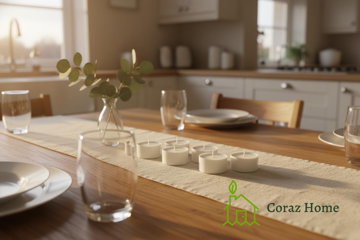 Velas Naturales en Taza Compostaje 80 Luces de Té Compostaje Industrial Candelitas Cera de Colza Luces Sin Perfume Sin plástico (80 Candelitas - 6 Horas)