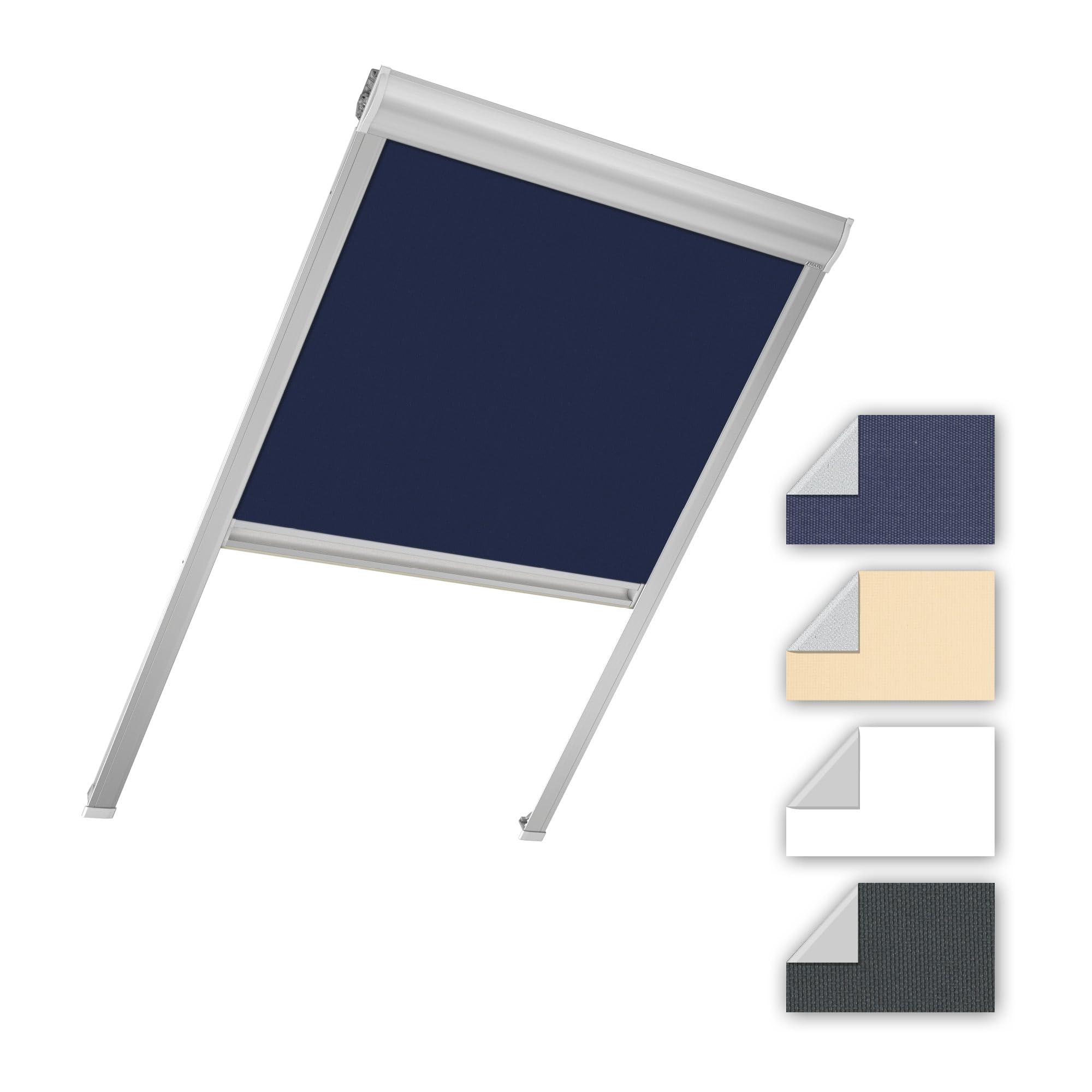FAKRO - Store occultant ARF NL - 78x98 - Graphite 265 - Tissu élégant et décoratif - ne Laisse Pas Passer la lumière - réduit Les pertes de Chaleur en Hiver