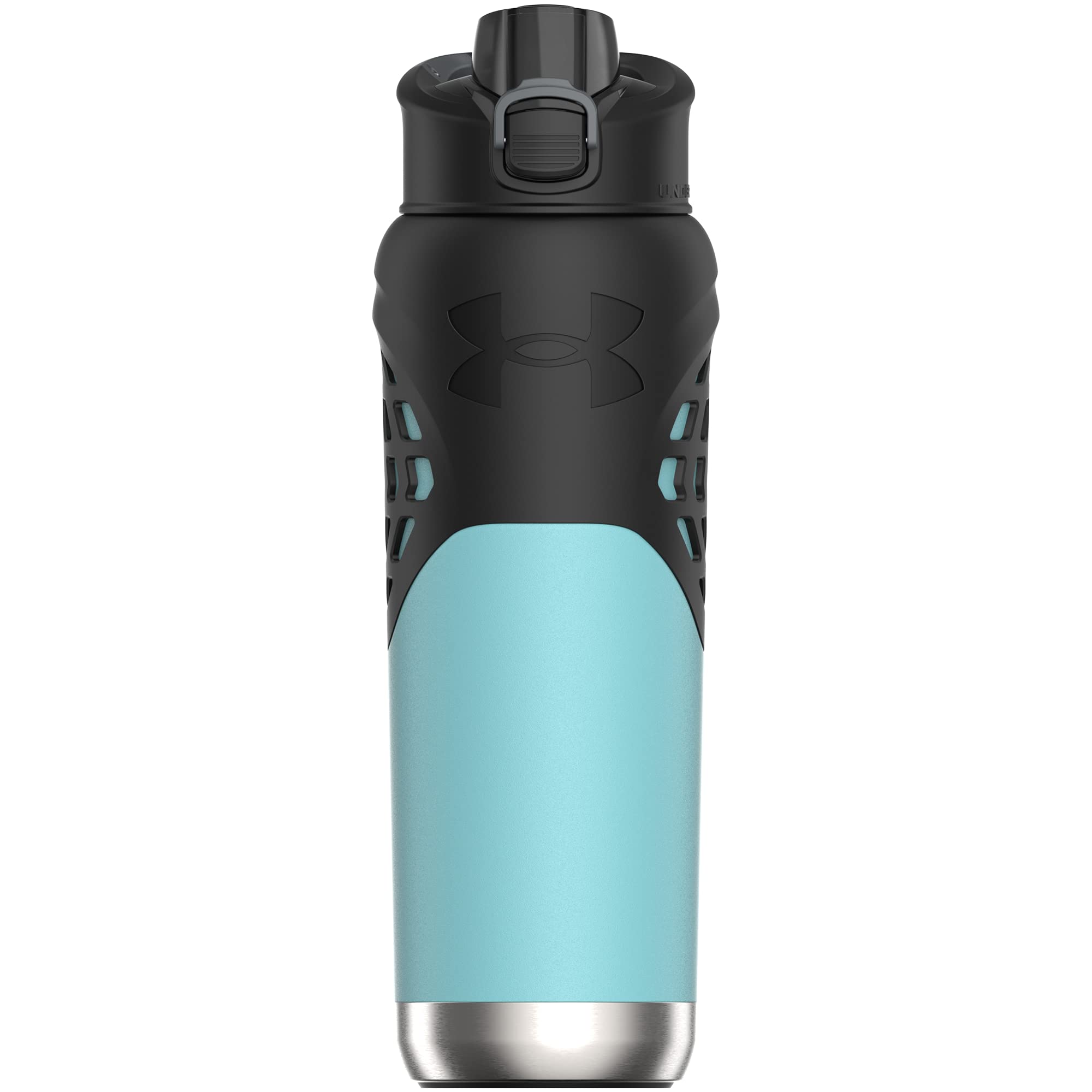 Under Armour Botella de agua de acero inoxidable de 24 onzas, aislada, mosquetón de fácil transporte, a prueba de fugas, niños y adultos, todos los deportes, gimnasio