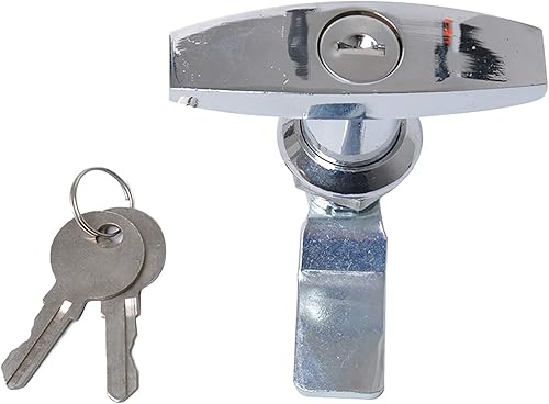 Vista 12 de Cerradura de puerta con manija en T, 2 unidades, tapa de camión, caravana, remolque, gabinete con manija en T, cerradura de puerta de garaje