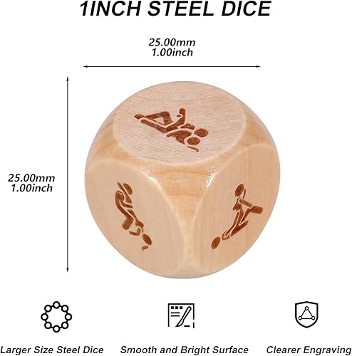 Miniatura 9 de Idea de regalos para novios recién casados, regalos para pareja, despedida de soltera, dados de madera, rellenos de calcetines de Navidad, regalos