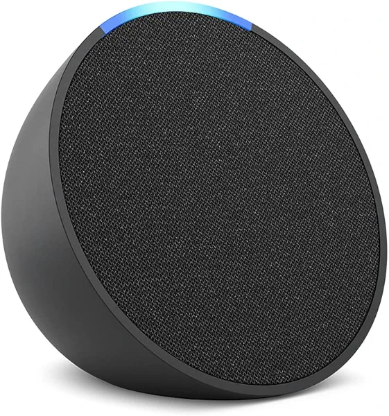 Amazon Echo Pop, Our smallest Alexa speaker, Fits in any room, Charcoal
