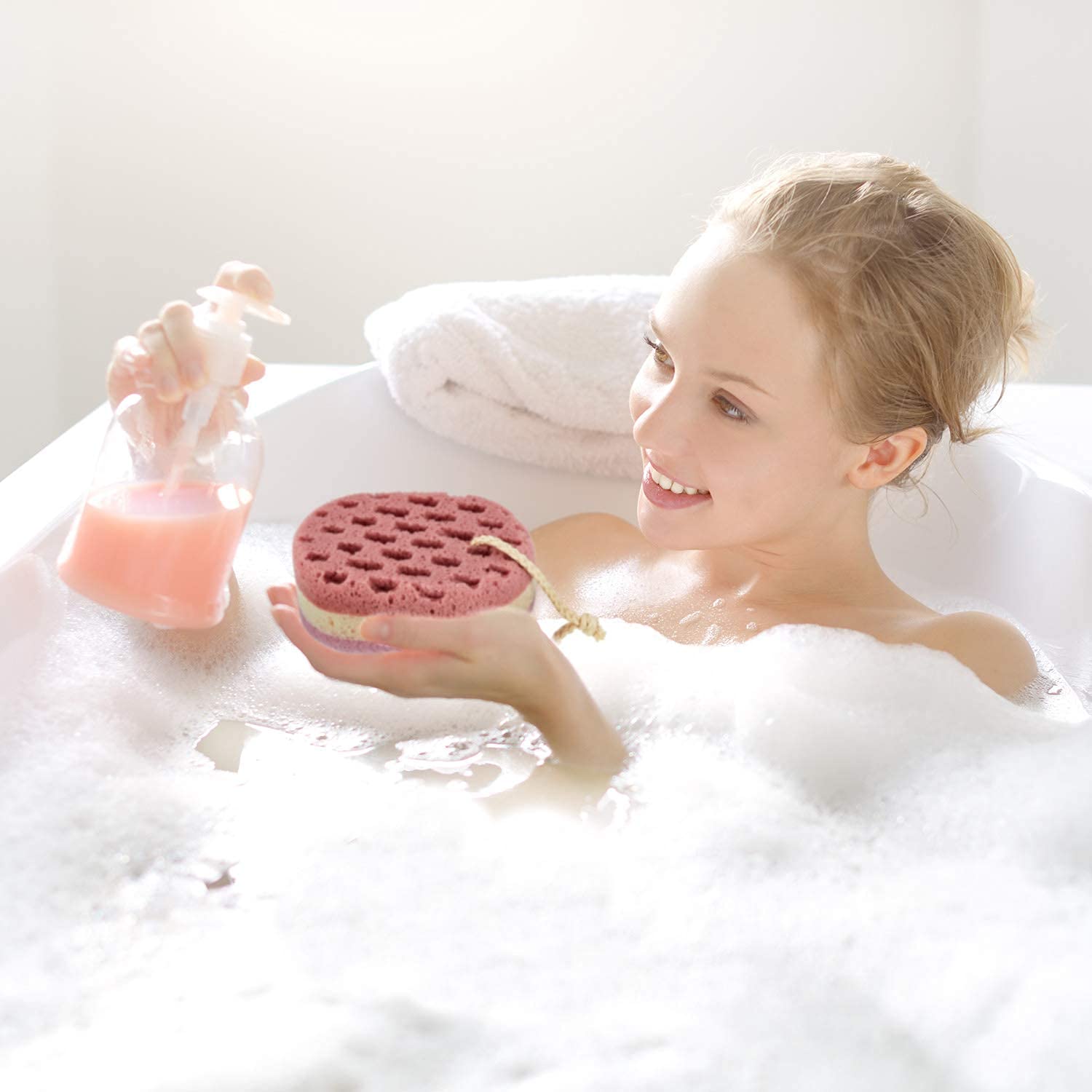 OMAZING KITCHEN Bath For Bathing, Loofah Sponge For Men & Women