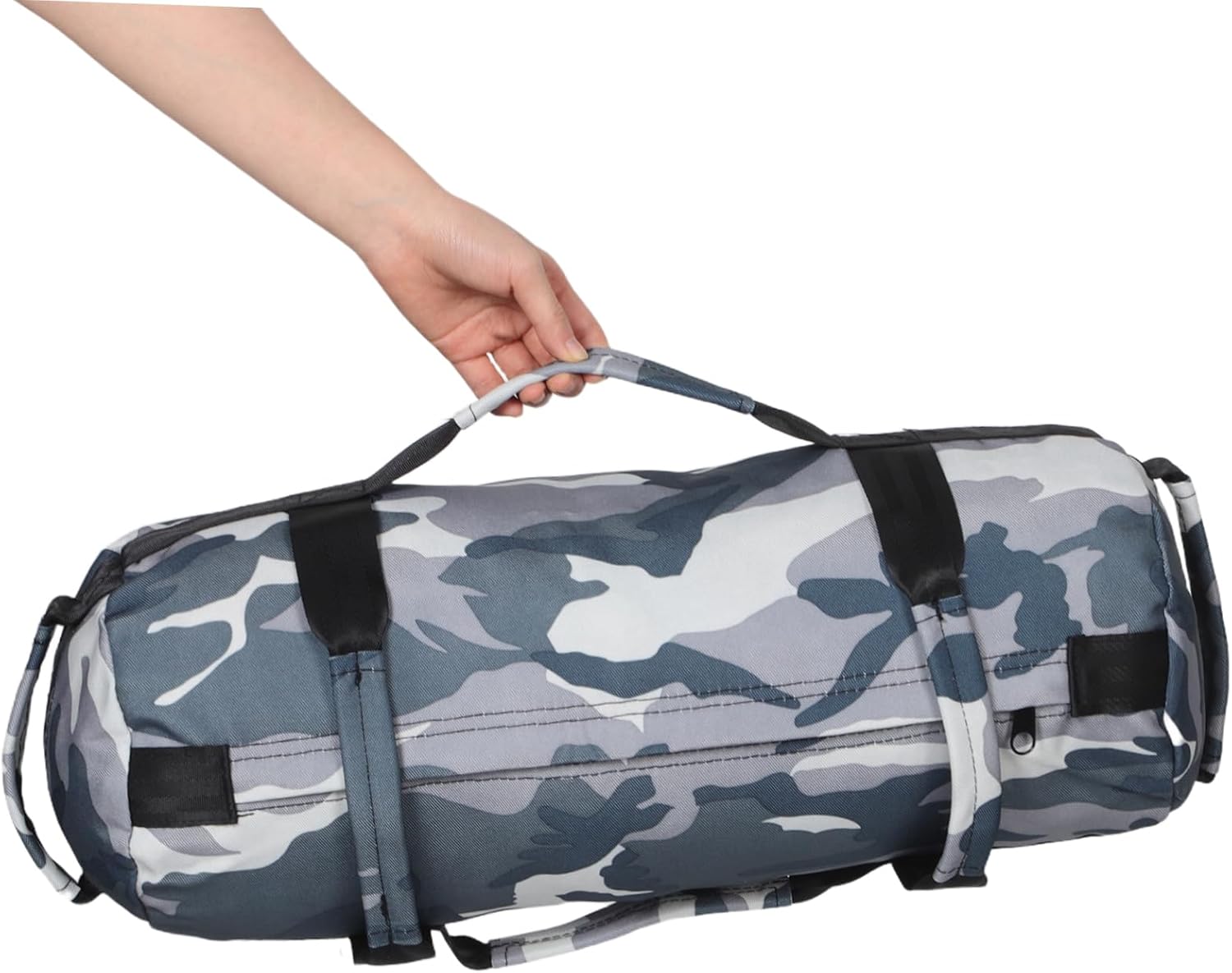 Kisangel Camouflage Sandbag for Fitness Training Durable Weighted Exercise Bag for Strength and Endurance Portable Design for Outdoor Workouts