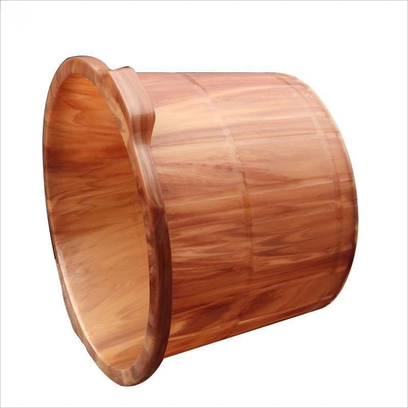 Cubeta de Baño de Pies con Diseño Cómodo Y Fácil Limpieza Balde para Baño de Pies Grande Barreño de para Pies Práctico Recipiente para Spa en E, Marrón Altura 23cm