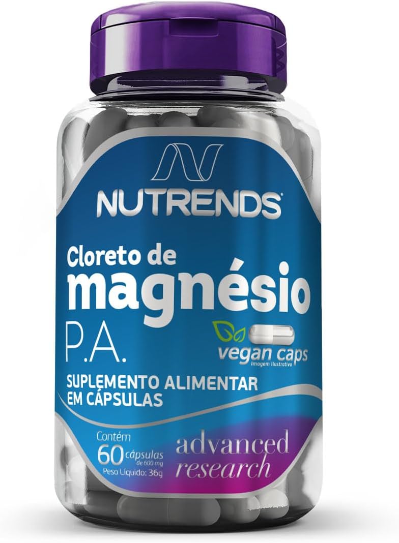 Cloreto de Magnésio P.A 60 cápsulas, Nutrends