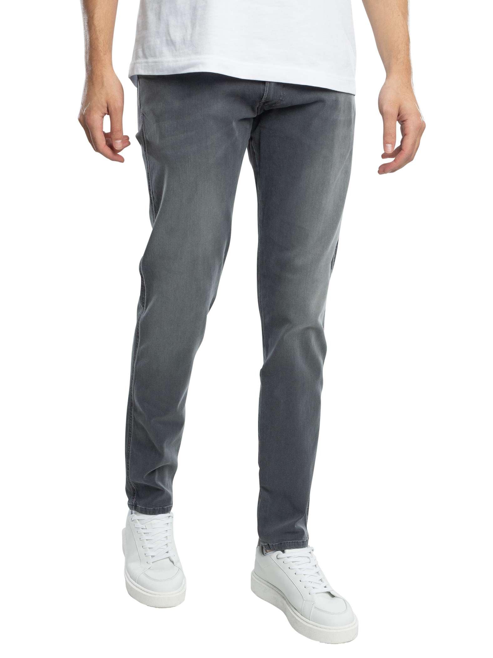 Replay Men's Anbass Slim Jeans, Grey (Dark Grey 096), 34W 30L UK