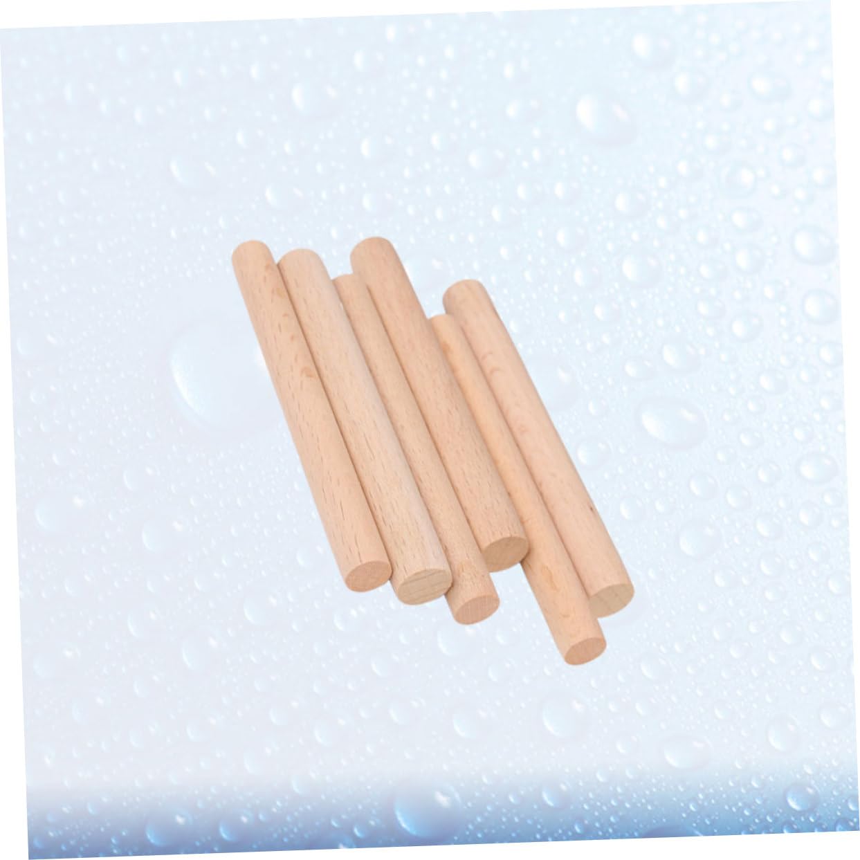 Sólidas Carpintería y Bricolaje de Haya de Madera Maciza Redondas 10 Varillas Reutilizables para Manualidades y Modelismo