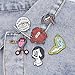 Enamel Pins set Cute Cartoon Brooches Lapel Badge Women Clothing Bag Decor (Red)