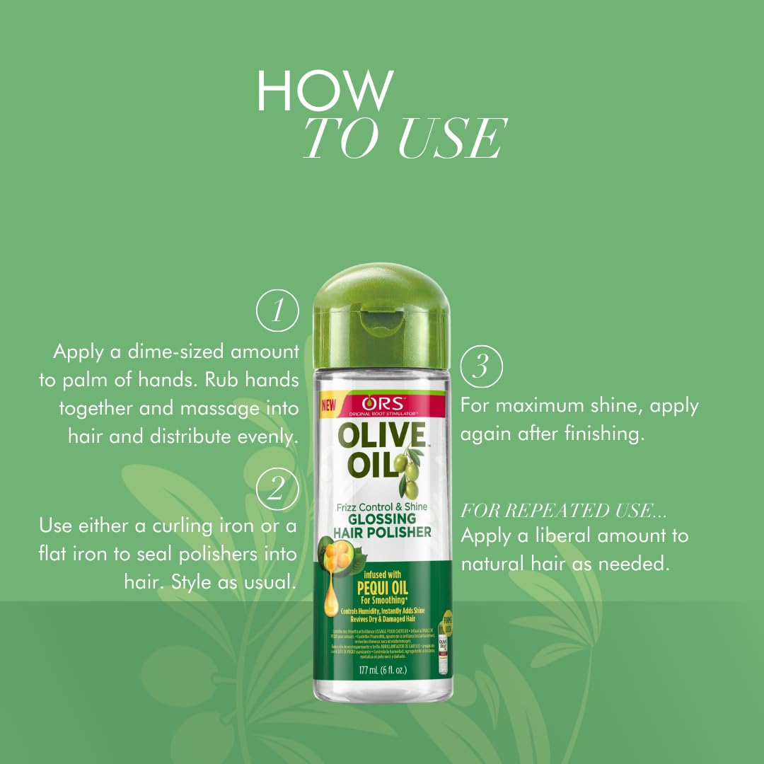 ORS Olive Oil Frizz Control and Shine Glossing Hair Polisher 6 Ounces