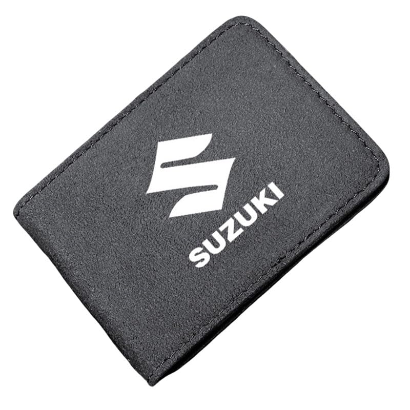Leather Car Document Holder for Suzuki Jimny, Blocking ID Card Organizer, Driver License Wallet, Driver License Holder Leather, Auto Card Wallet, Car Accessories,Grey