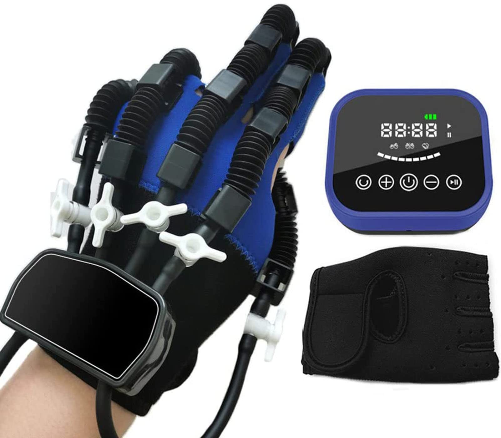 Guantes De Robot De Rehabilitación, Entrenador De Rehabilitación De Dedos De Hemiplejía De Accidente Cerebrovascular, con Entrenamiento De Un Solo Dedo Y Modo De Espejo