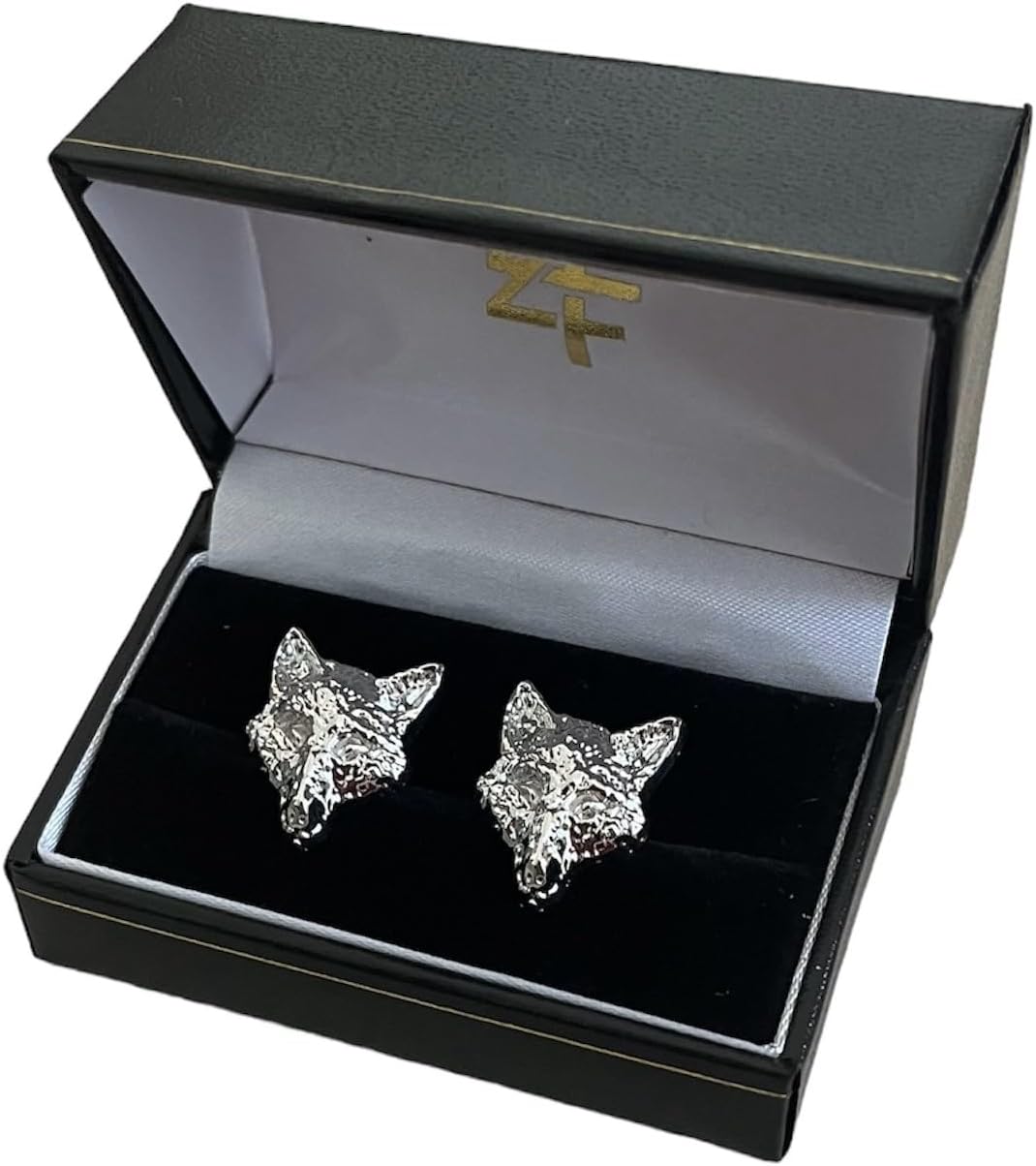 44DIG Digamma's Cufflinks, Fox Head, Silver