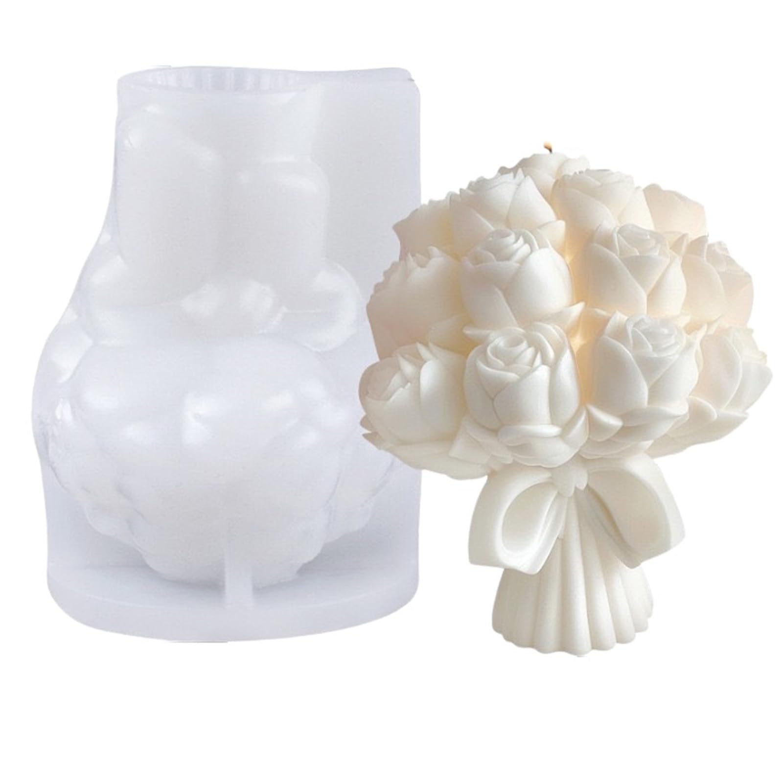 Fahoujs Silicone Florals Craft Supplies Bouquet Designs Safe for Home Decoration Projects Flower