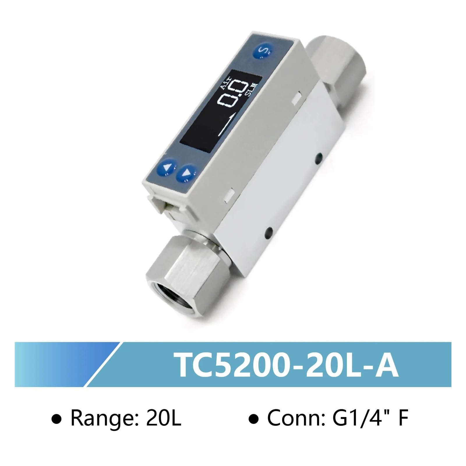 Medidor de caudal másico térmico de bajo caudal TC5200 RS485 4-20 mA(TC5200-20L-A)