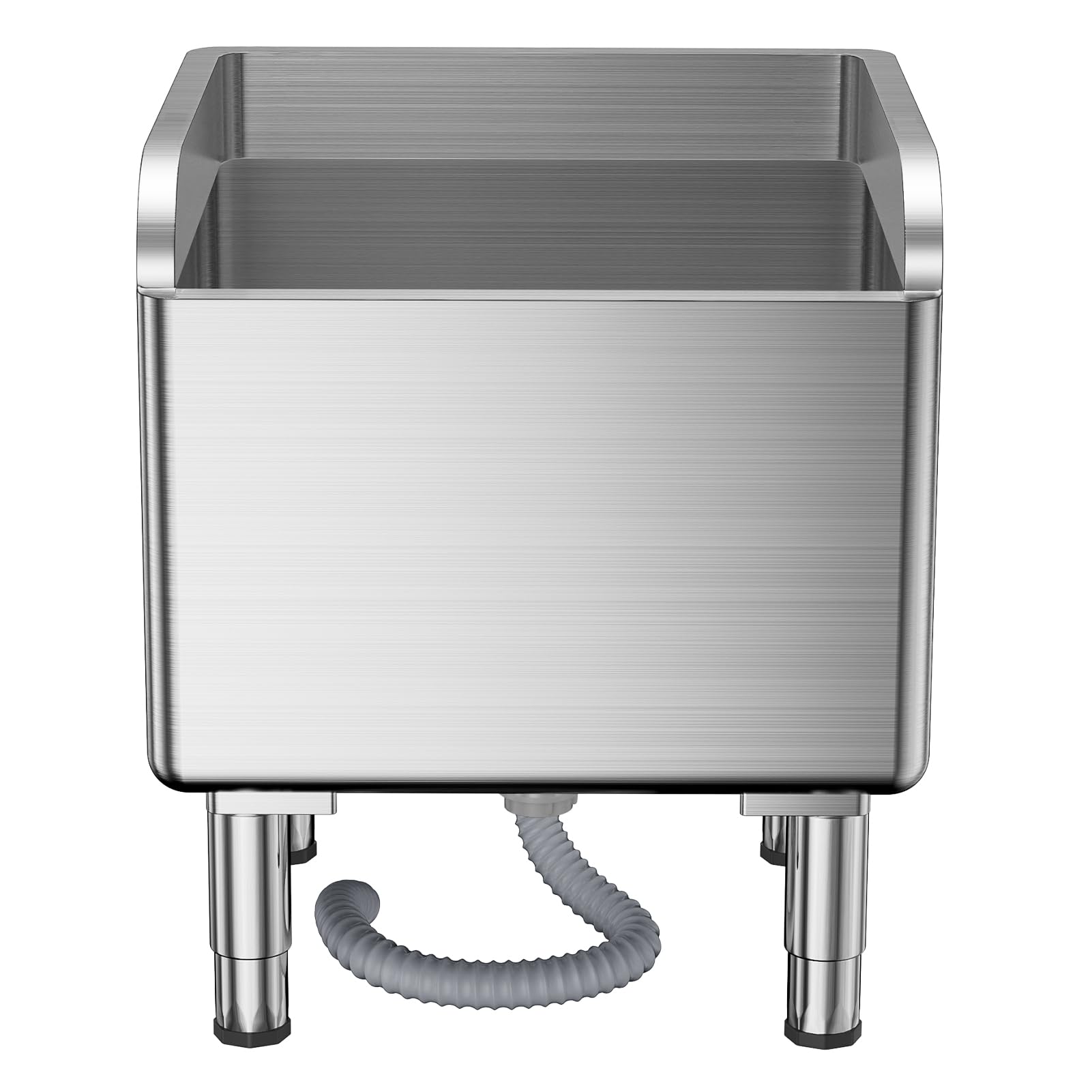 CZYWKDDPP Stainless Steel Mop Sink with Adjustable Feet, High Barrier, Seamless Welding, Large Capacity Commercial Utility for Laundry Rooms, Mudrooms, Restaurants Silver