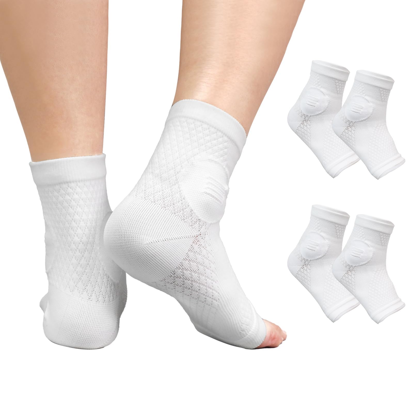 NALACAL 2 Pairs Neuropathy Compression Socks - Immediate Relief for Pain, Swelling & Numbness, L-Size
